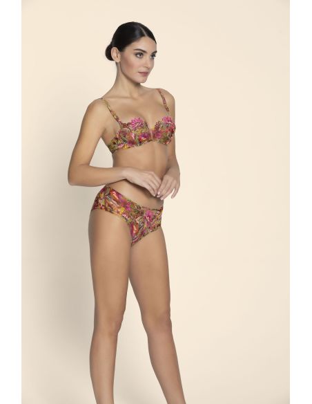 Soutien-Gorge Corbeille, Danse des Fleurs - Fushia Vert, ACJ3037-FE