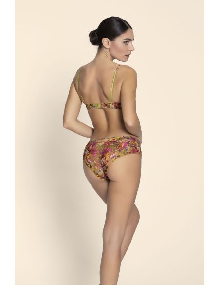 Soutien-Gorge Corbeille, Danse des Fleurs - Fushia Vert, ACJ3037-FE