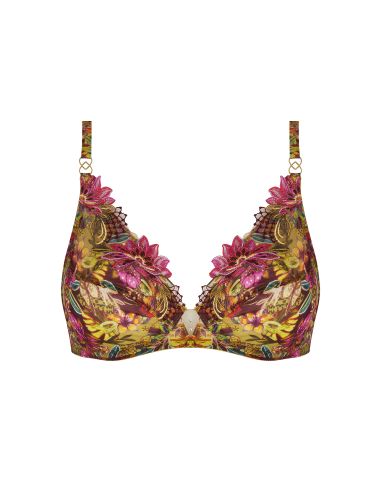 Soutien-Gorge Glam, Danse des Fleurs - Fushia Vert, ACJ7437-FE