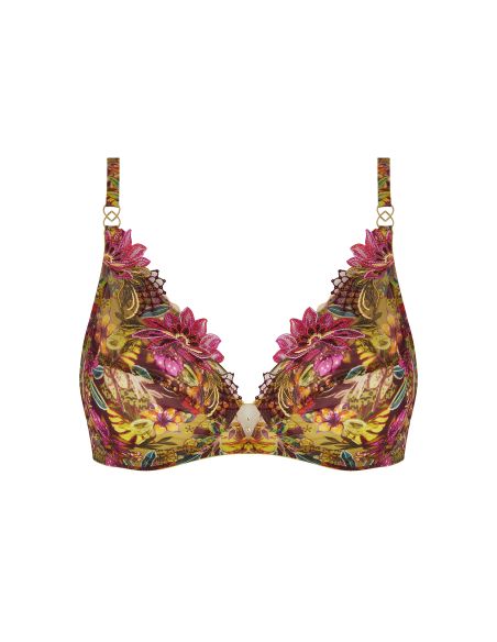 Soutien-Gorge Glam, Danse des Fleurs - Fushia Vert, ACJ7437-FE