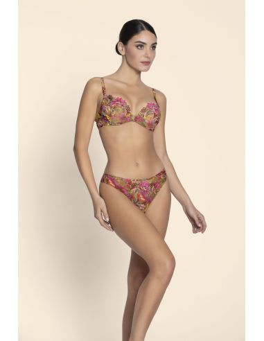 Soutien-Gorge Coque Progressive, Danse des Fleurs - Fushia Vert, ACJ8537-FE