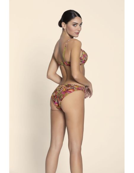 Slip Séduction, Danse des Fleurs - Fushia Vert, ACJ0737-FE