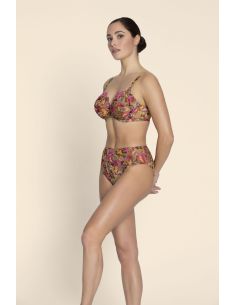 Slip Haut, Danse des Fleurs - Fushia Vert, ACJ0337-FE 2