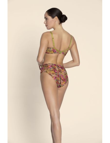 Slip Haut, Danse des Fleurs - Fushia Vert, ACJ0337-FE