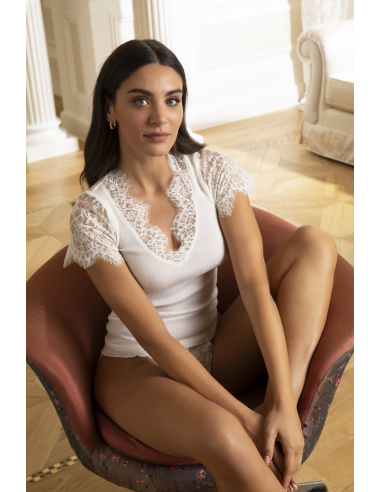 Top Manches Courtes, Plaisir Caresse, ANJ9110-EN