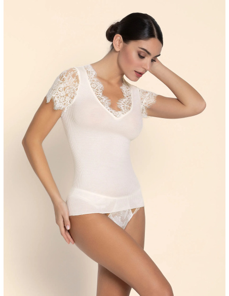 Top Manches Courtes, Plaisir Caresse, ANJ9110-EN