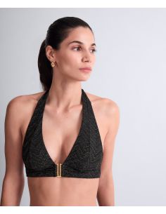 Haut De Maillot Triangle Souple, Golden Horizon, Aubade 6S10-BLAK 2