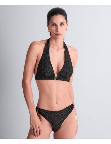 Haut De Maillot Triangle Souple, Golden Horizon, Aubade 6S10-BLAK