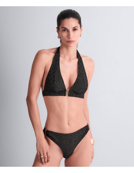 Haut De Maillot Triangle Souple, Golden Horizon, Aubade 6S10-BLAK