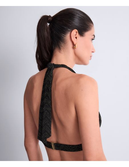 Haut De Maillot Triangle Souple, Golden Horizon, Aubade 6S10-BLAK