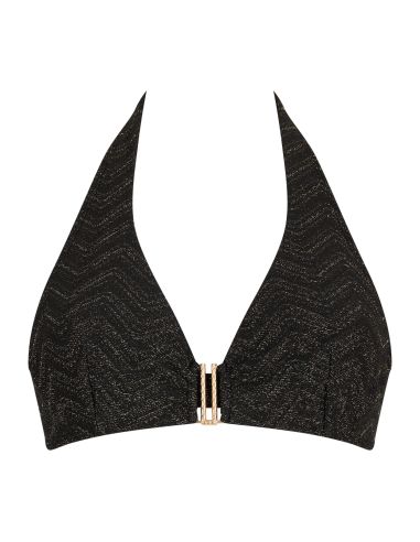 Haut De Maillot Triangle Plunge, Golden Horizon, Aubade 6S12-BLAK