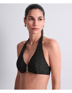 Haut De Maillot Triangle Plunge, Golden Horizon, Aubade 6S12-BLAK 2