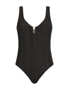 Maillot De Bain 1 Pièce Nageur Armatures, Golden Horizon, Aubade 6S55-BLAK 2