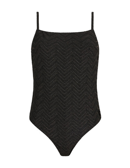 Maillot De Bain 1Pièce Nageur Souple, Golden Horizon, Aubade 6S67-BLAK