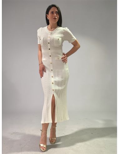 Robe, Textile - Grace, ROBEGRACTEXT-ECRU