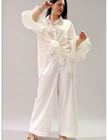 Chemise - Taille Unique, Textile - Gassin, CHEMGASSTEXT-BLANC