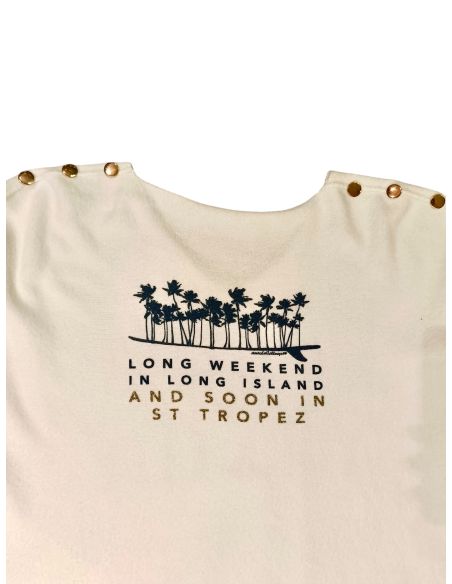 Pull - Taille Unique, New York - Beverly, PULLBEVEN-BLANC