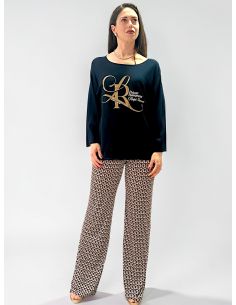 Pull - Taille Unique, Escape - Charlotte, PULLCHAR-MARINE