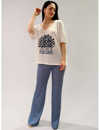 Tee-Shirt - Taille Unique, Escape - Sharon, TSSHARES-BEIGE