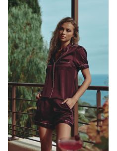 Short Silk Pyjamas, Calista, Marjolaine 3CAL5601-9475