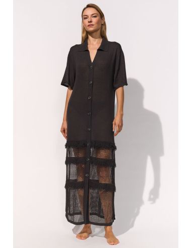 Button-Down Maxi Dress, Maryan Mehlhorn M3213735-006