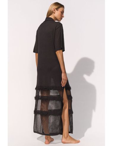 Button-Down Maxi Dress, Maryan Mehlhorn M3213735-006