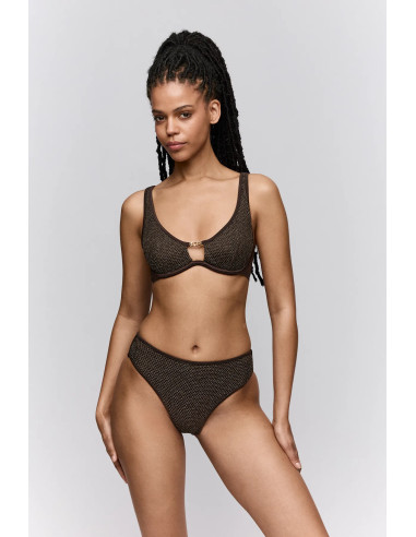 Bas de Maillot de Bain Bikini Slip Taille Haute, Janja, Sarda 3601651-CHO