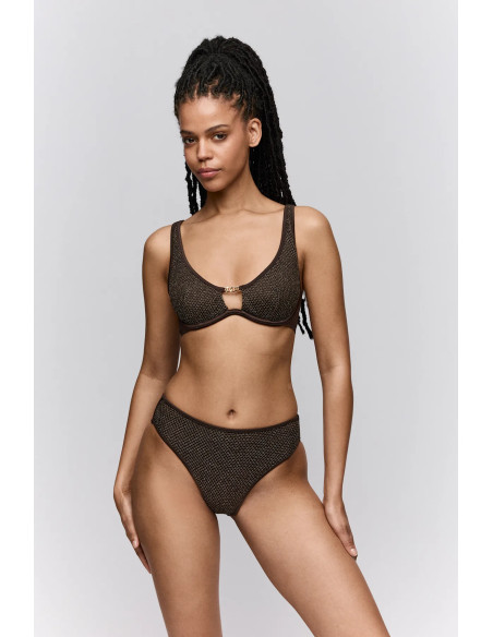 Bas de Maillot de Bain Bikini Slip Taille Haute, Janja, Sarda 3601651-CHO