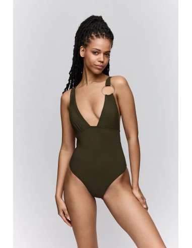 Padded Triangle One-Piece Swimsuit, Lita, Sarda 3600639-OLG