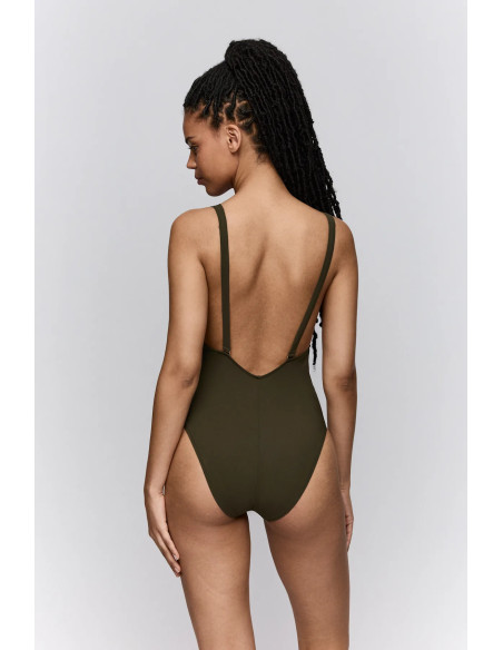 Padded Triangle One-Piece Swimsuit, Lita, Sarda 3600639-OLG