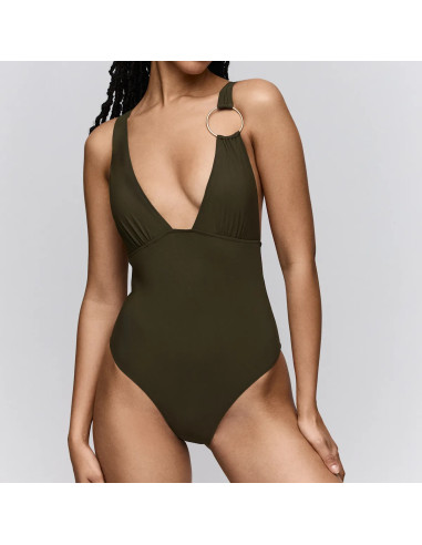 Padded Triangle One-Piece Swimsuit, Lita, Sarda 3600639-OLG