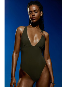 Padded Triangle One-Piece Swimsuit, Lita, Sarda 3600639-OLG 2