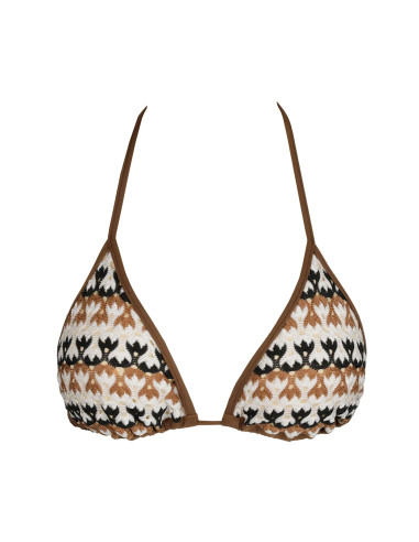 Haut de Maillot de Bain Rembourré Triangle, Biles - Sand, Sarda 3601327-SND