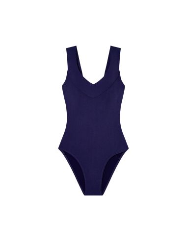 Crossover Back One-Piece Swimsuit, Soya, Pain De Sucre SOYA11-NAVY