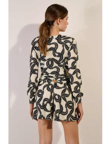 Short Ample Taille Haute Voile Léger Extensible, Stelle, Pain De Sucre STELLE07