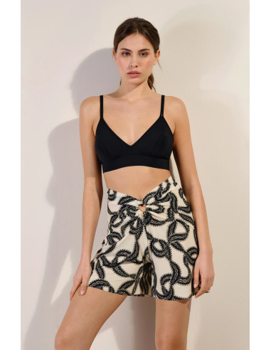 Short Ample Taille Haute Voile Léger Extensible, Stelle, Pain De Sucre STELLE07