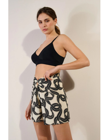 Short Ample Taille Haute Voile Léger Extensible, Stelle, Pain De Sucre STELLE07