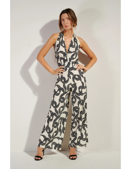 Combinaison-pantalon ample en voile léger extensib, Calin, Pain De Sucre CALIN07