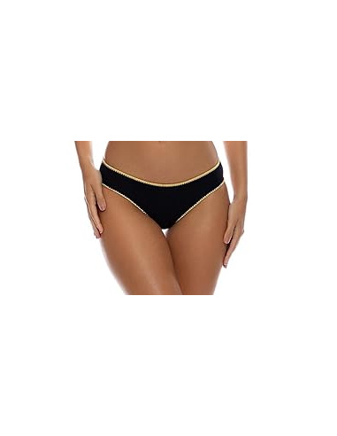 Wavy Ruched Back Tie Side Bottom, All The Skins, Luli Fama L57852P-111