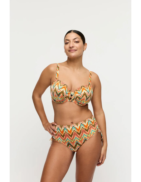 Bas Maillot De Bain Slip Taille Haute Fic, Tubou - Ikat, Prima Donna 4013852-IKS