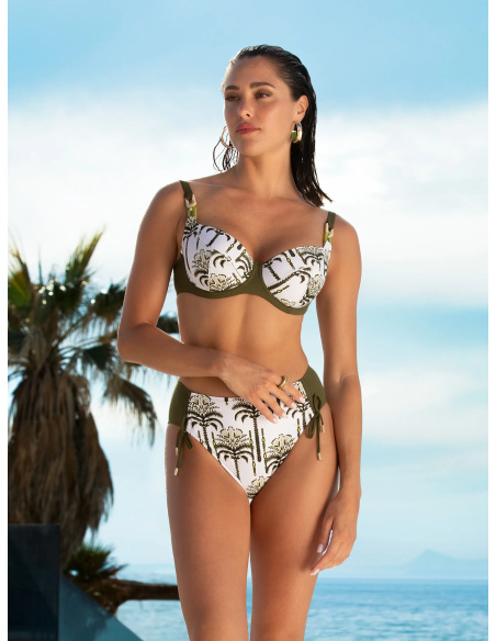 Bas de Maillot de Bain Slip Coulisse, Palmier Audace, Lise Charmel ABB0698-KA