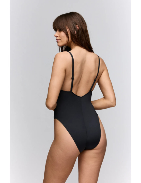 Maillot de Bain 1 Pièce Bateau Rembourré Amovible, Sha, Sarda 3601130-ZWA