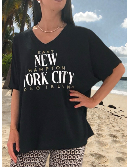 Tee Shirt - Taille Unique, New York - Parker, TSPARKNY-NOIR