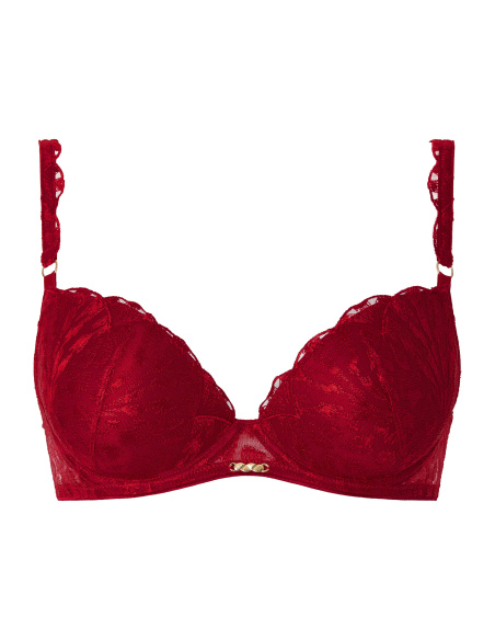 Soutien Gorge Plunge Coques, Cray In Love- Red Delight, Aubade 5DN08-REDD
