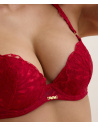 Soutien Gorge Plunge Coques, Cray In Love- Red Delight, Aubade 5DN08-REDD