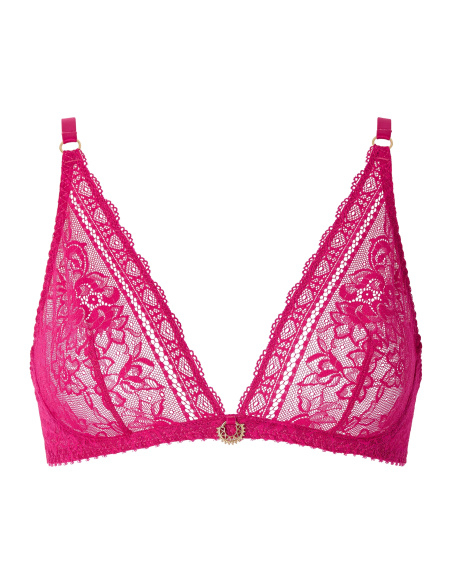 Triangle Bralette, Ivresse Baroque - Pink Muse, Aubade 7A10B-PIMU