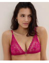Triangle Bralette, Ivresse Baroque - Pink Muse, Aubade 7A10B-PIMU