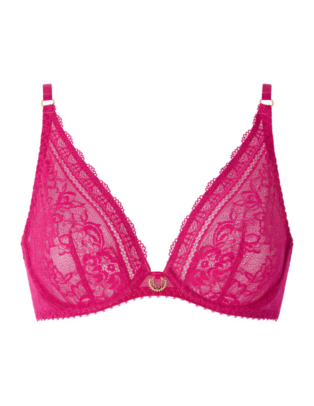 Triangle Bra with Underwire, Ivresse Baroque - Pink Muse, Aubade 7AF12-PIMU