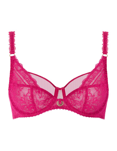 Scarf-Style Full-Cover Bra, Ivresse Baroque - Pink Muse, Aubade 7AN13-PIMU