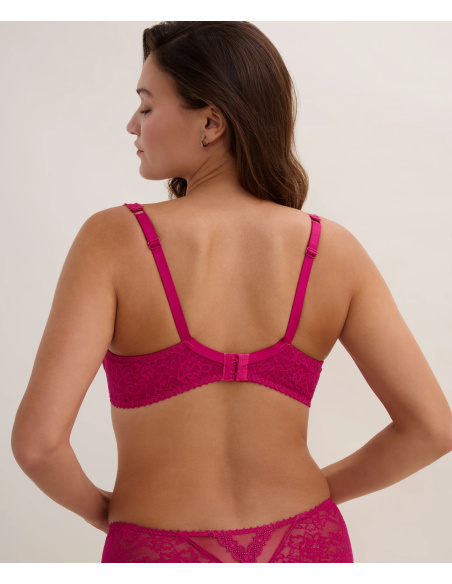 Underwired Balconette Bra, Ivresse Baroque - Pink Muse, Aubade 7AF14-PIMU